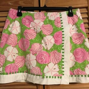 Lilly Pulitzer Skort Sea Shells Size 6